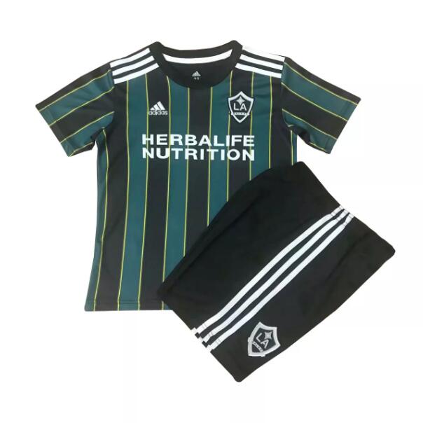 Kids Los Angeles Galaxy 2021/22 Away Soccer Kits Shirt With Shorts